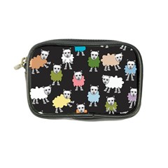 Sheep Cartoon Colorful Black Pink Coin Purse by BangZart