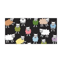 Sheep Cartoon Colorful Black Pink Yoga Headband by BangZart