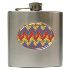 Aztec South American Pattern Zig Hip Flask (6 Oz) by BangZart