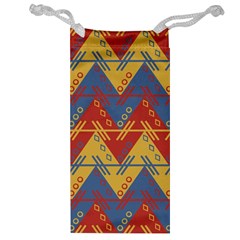 Aztec South American Pattern Zig Jewelry Bag by BangZart