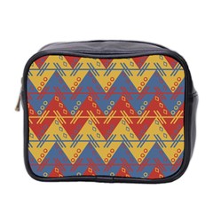 Aztec South American Pattern Zig Mini Toiletries Bag 2-side by BangZart