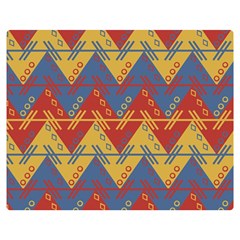 Aztec South American Pattern Zig Double Sided Flano Blanket (medium)  by BangZart