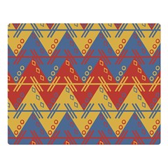 Aztec South American Pattern Zig Double Sided Flano Blanket (large)  by BangZart