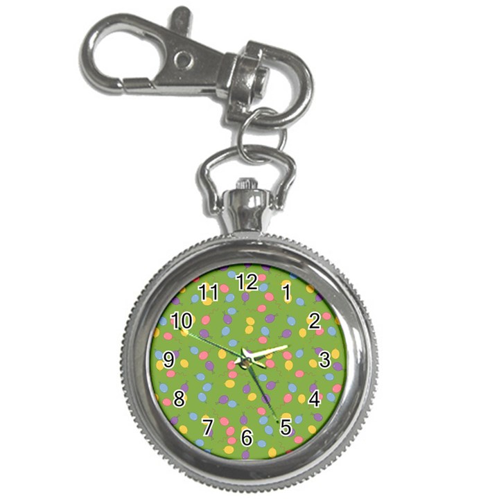 Balloon Grass Party Green Purple Key Chain Watches