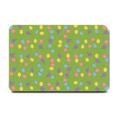 Balloon Grass Party Green Purple Small Doormat  by BangZart