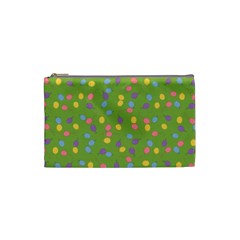 Balloon Grass Party Green Purple Cosmetic Bag (small)  by BangZart