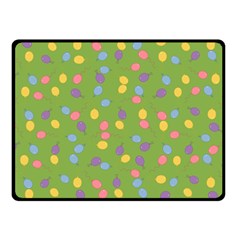 Balloon Grass Party Green Purple Fleece Blanket (small) by BangZart