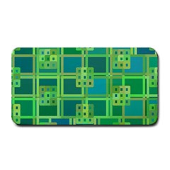 Green Abstract Geometric Medium Bar Mats by BangZart