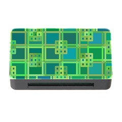 Green Abstract Geometric Memory Card Reader With Cf by BangZart