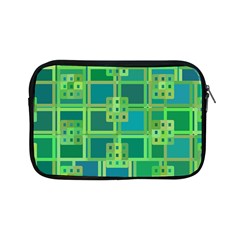 Green Abstract Geometric Apple Ipad Mini Zipper Cases by BangZart