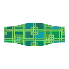 Green Abstract Geometric Stretchable Headband by BangZart