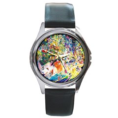 Multicolor Anime Colors Colorful Round Metal Watch by BangZart