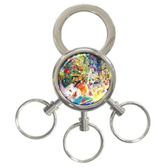 Multicolor Anime Colors Colorful 3-ring Key Chains by BangZart