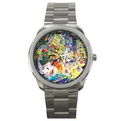 Multicolor Anime Colors Colorful Sport Metal Watch by BangZart