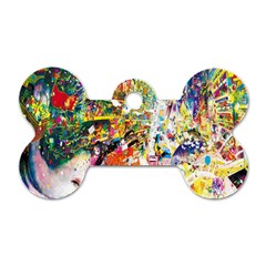 Multicolor Anime Colors Colorful Dog Tag Bone (two Sides) by BangZart