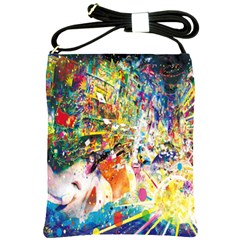 Multicolor Anime Colors Colorful Shoulder Sling Bags by BangZart