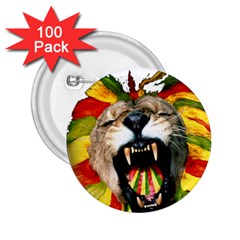 Reggae Lion 2 25  Buttons (100 Pack)  by BangZart