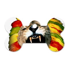 Reggae Lion Dog Tag Bone (two Sides) by BangZart