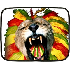 Reggae Lion Fleece Blanket (mini) by BangZart