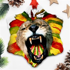 Reggae Lion Ornament (snowflake) by BangZart