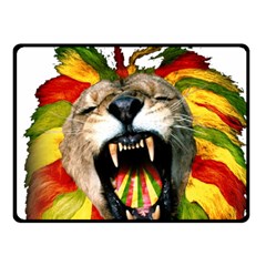 Reggae Lion Double Sided Fleece Blanket (small)  by BangZart