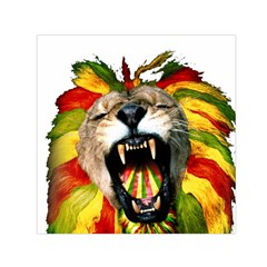 Reggae Lion Small Satin Scarf (square) by BangZart