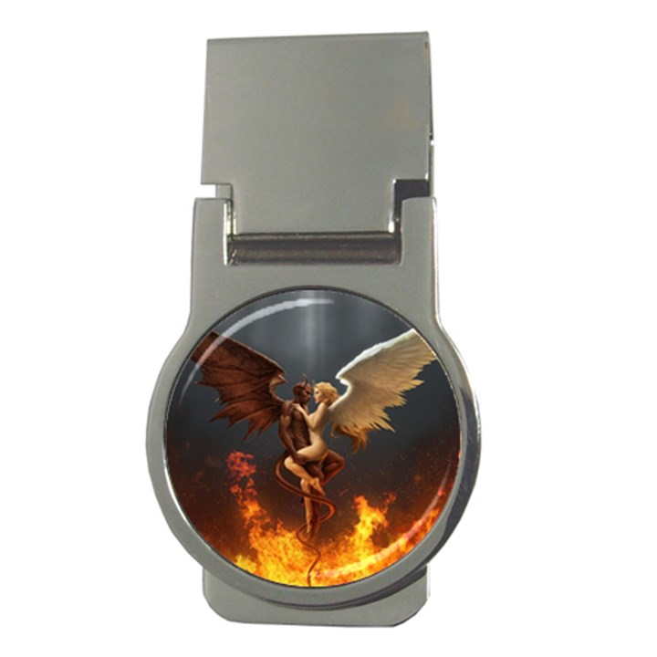 Angels Wings Curious Hell Heaven Money Clips (Round) 