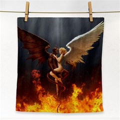 Angels Wings Curious Hell Heaven Face Towel by BangZart