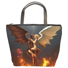 Angels Wings Curious Hell Heaven Bucket Bags by BangZart