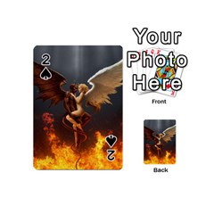 Angels Wings Curious Hell Heaven Playing Cards 54 (mini)  by BangZart