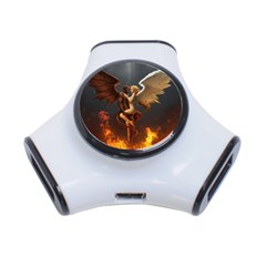 Angels Wings Curious Hell Heaven 3-port Usb Hub by BangZart