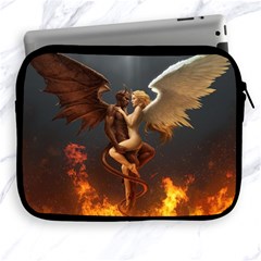 Angels Wings Curious Hell Heaven Apple Ipad 2/3/4 Zipper Cases by BangZart