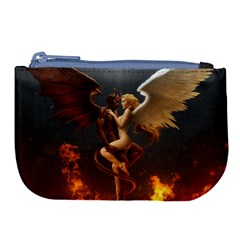 Angels Wings Curious Hell Heaven Large Coin Purse by BangZart