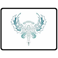 Angel Tribal Art Fleece Blanket (large)  by BangZart