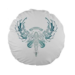 Angel Tribal Art Standard 15  Premium Round Cushions by BangZart