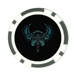 Angel Tribal Art Poker Chip Card Guard by BangZart