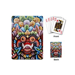 Wood Sculpture Bali Logo Playing Cards (mini)  by BangZart