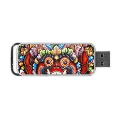 Wood Sculpture Bali Logo Portable Usb Flash (one Side) by BangZart