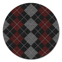 Wool Texture With Great Pattern Magnet 5  (round) by BangZart