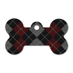 Wool Texture With Great Pattern Dog Tag Bone (two Sides) by BangZart