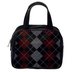 Wool Texture With Great Pattern Classic Handbags (one Side) by BangZart