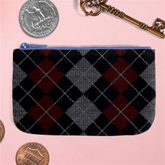 Wool Texture With Great Pattern Large Coin Purse