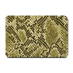 Yellow Snake Skin Pattern Small Doormat  by BangZart