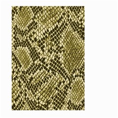 Yellow Snake Skin Pattern Large Garden Flag (two Sides) by BangZart