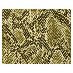 Yellow Snake Skin Pattern Double Sided Flano Blanket (medium)  by BangZart