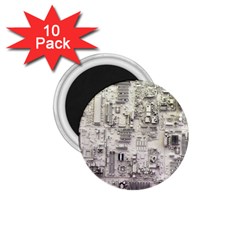 White Technology Circuit Board Electronic Computer 1 75  Magnets (10 Pack)  by BangZart