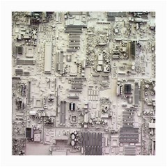 White Technology Circuit Board Electronic Computer Medium Glasses Cloth (2-side) by BangZart