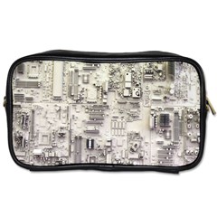 White Technology Circuit Board Electronic Computer Toiletries Bags 2-side by BangZart