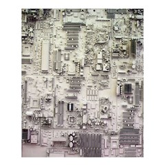 White Technology Circuit Board Electronic Computer Shower Curtain 60  X 72  (medium)  by BangZart