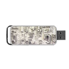 White Technology Circuit Board Electronic Computer Portable Usb Flash (two Sides) by BangZart